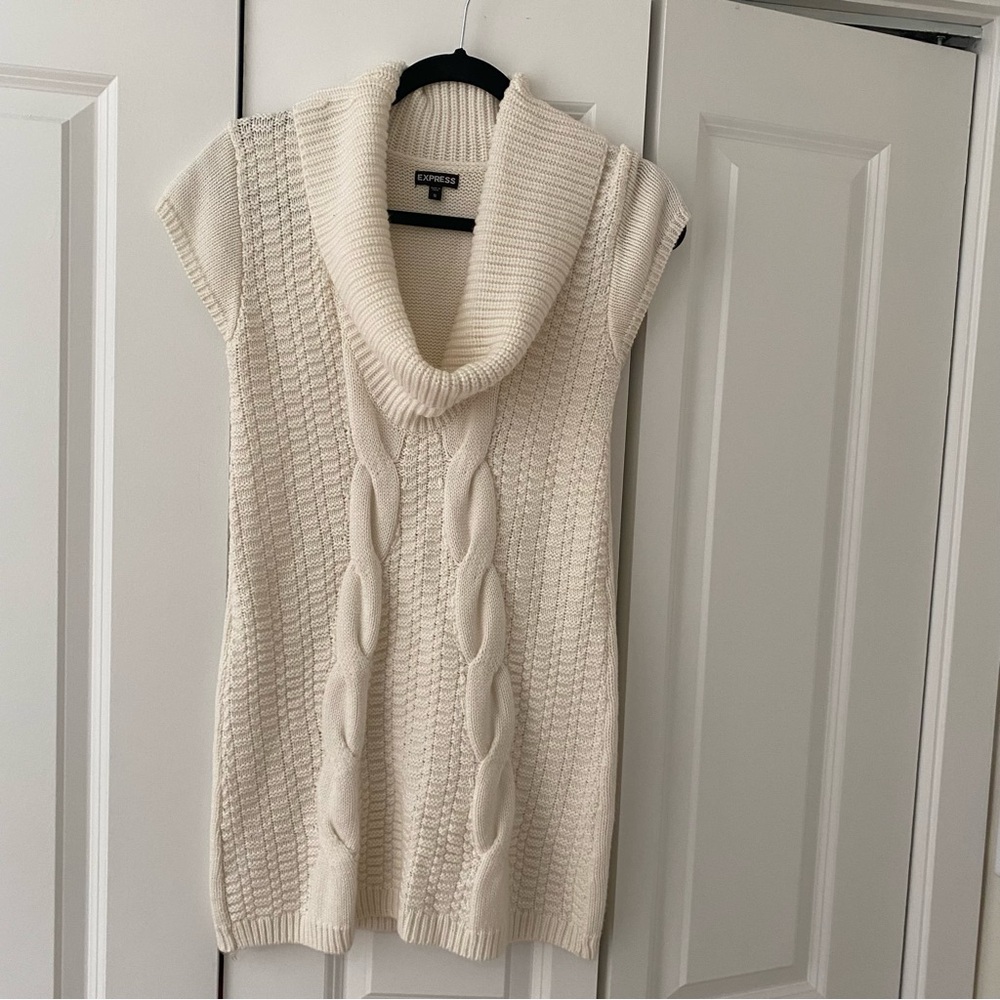 Express Women's Ivory Sweater Dress